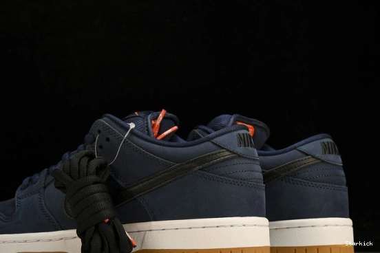 Dunk Low Black Gum SB Nike CW7463-401 Navy  0107
